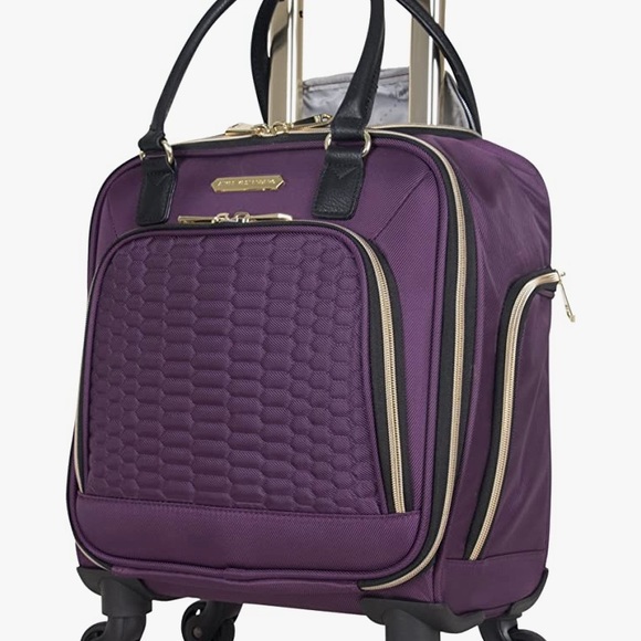 Like new Aimee kestenberg Florence 16” Twill 4-Wheel Underseat carry on - Picture 7 of 16